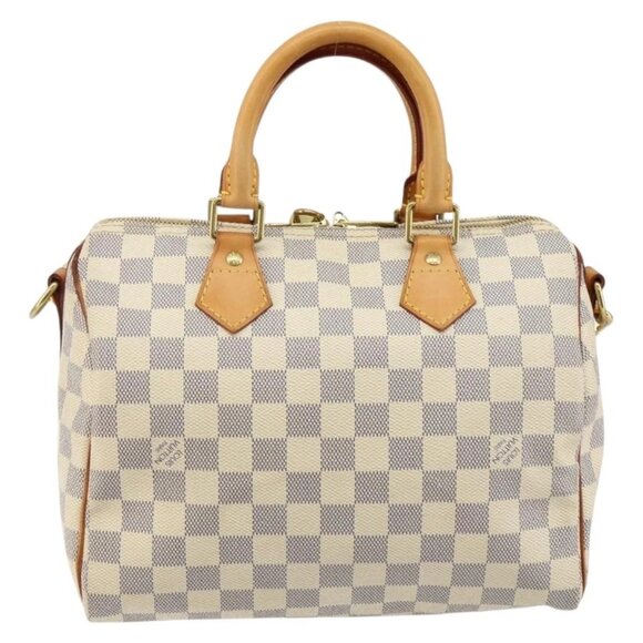 LOUIS VUITTON Damier Azur Speedy Bandouliere 25 Hand Bag N41000 LV Auth 143958V - Picture 2 of 16